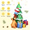 Multi Color 7 ft Inflatable Christmas Tree with LED Lights and Holiday Decor